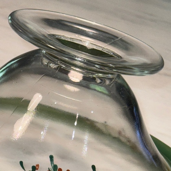 Indiana Glass Co Pedestal Bowl Dogwood Pattern - Picture 6 of 6